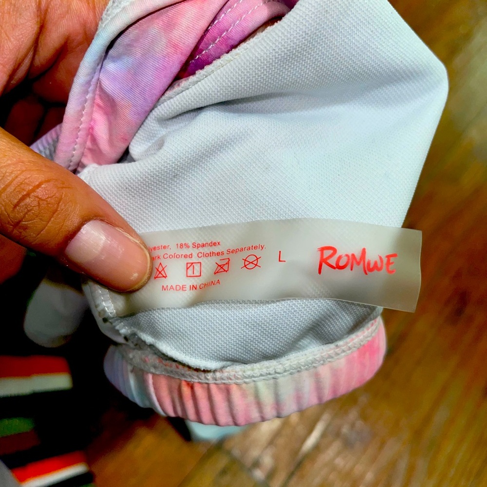 Romwe Bathing Suit Top